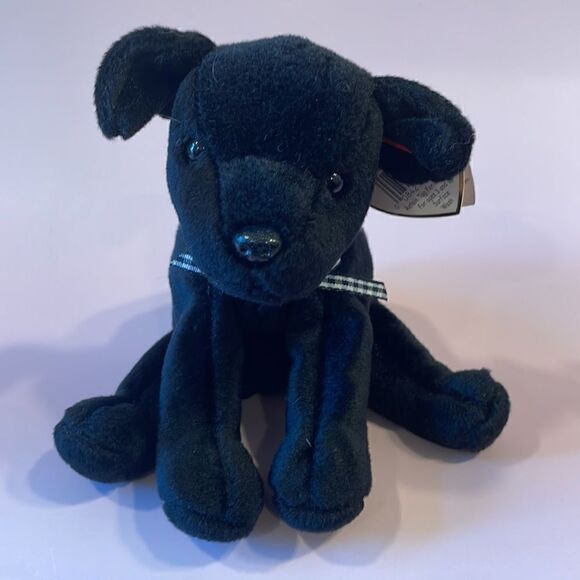 1999 Original Ty Beanie Baby Luke the Black Lab NWT excellent Used Condition 6” - Picture 7 of 11